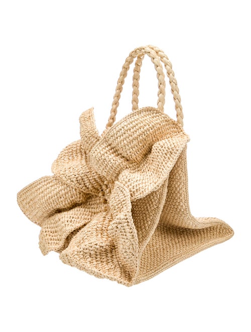 Sézane Raffia Top Handle Bag
