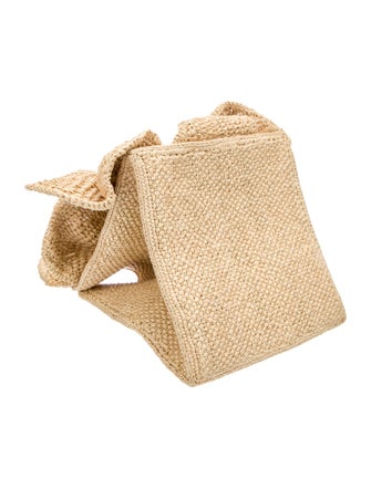 Sézane Raffia Top Handle Bag