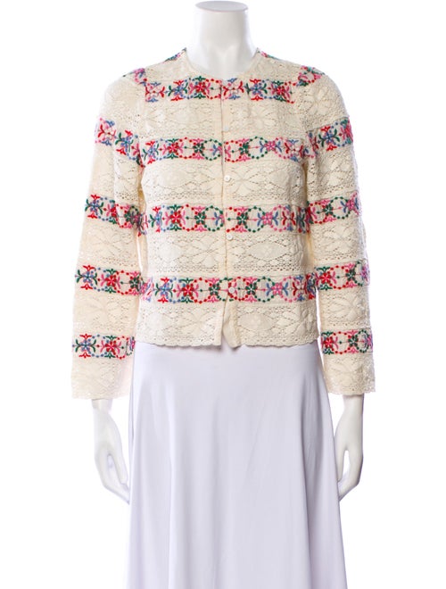 Sézane Plaid Print Evening Jacket