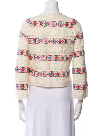 Sézane Plaid Print Evening Jacket