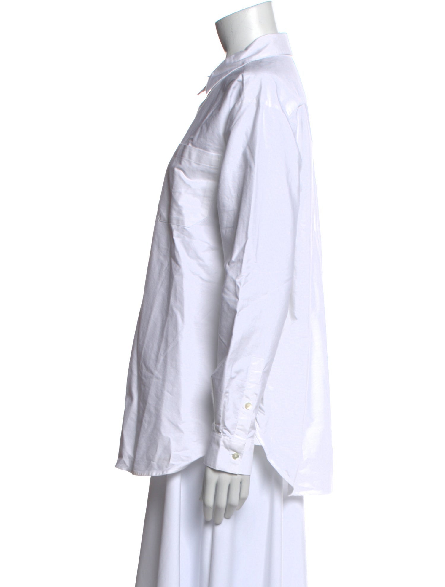 Sézane Long Sleeve Button-Up Top