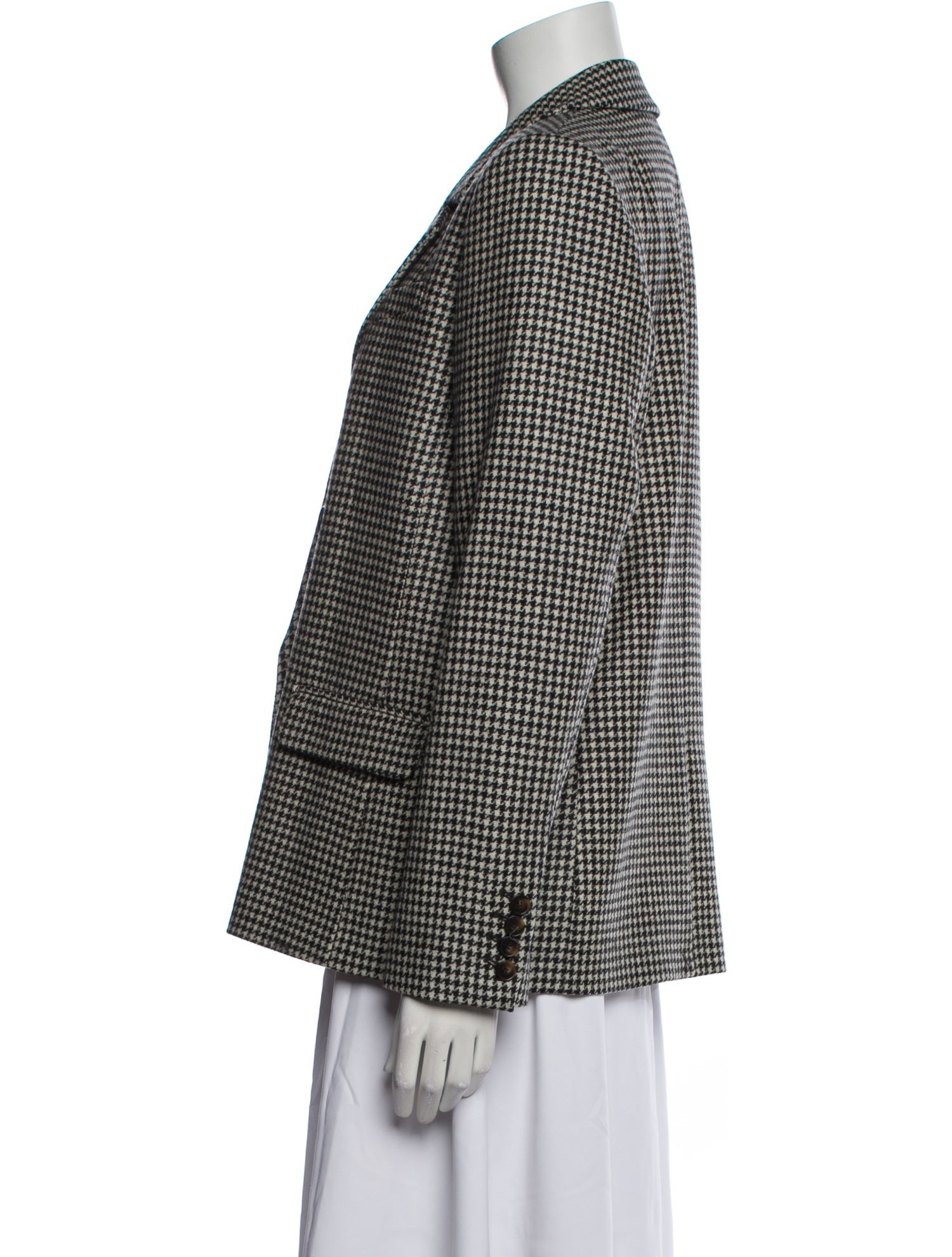 Sézane Wool Houndstooth Print Blazer w/ Tags