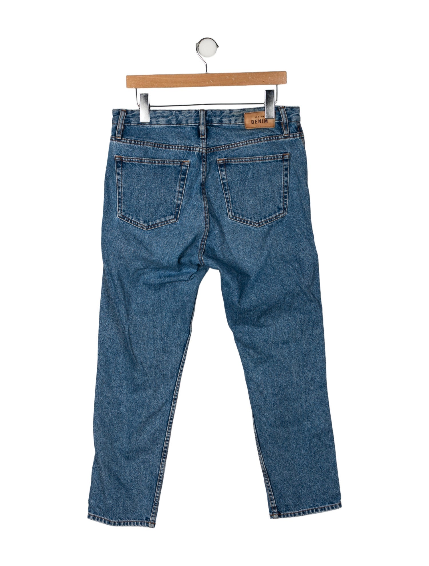 Sézane High-Rise Straight Leg Jeans