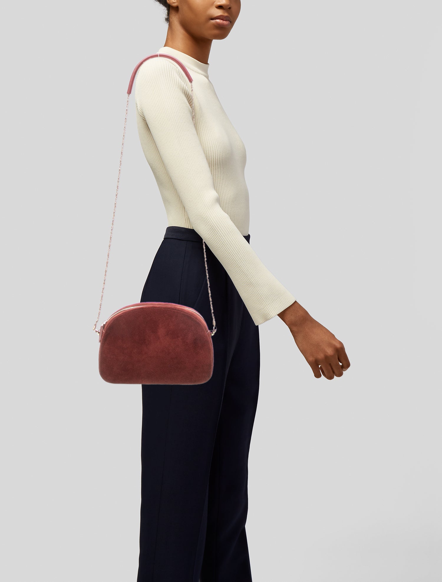 Sézane Suede Crossbody Bag