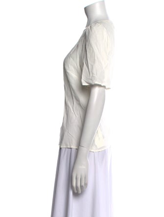 Sézane Silk V-Neck Top