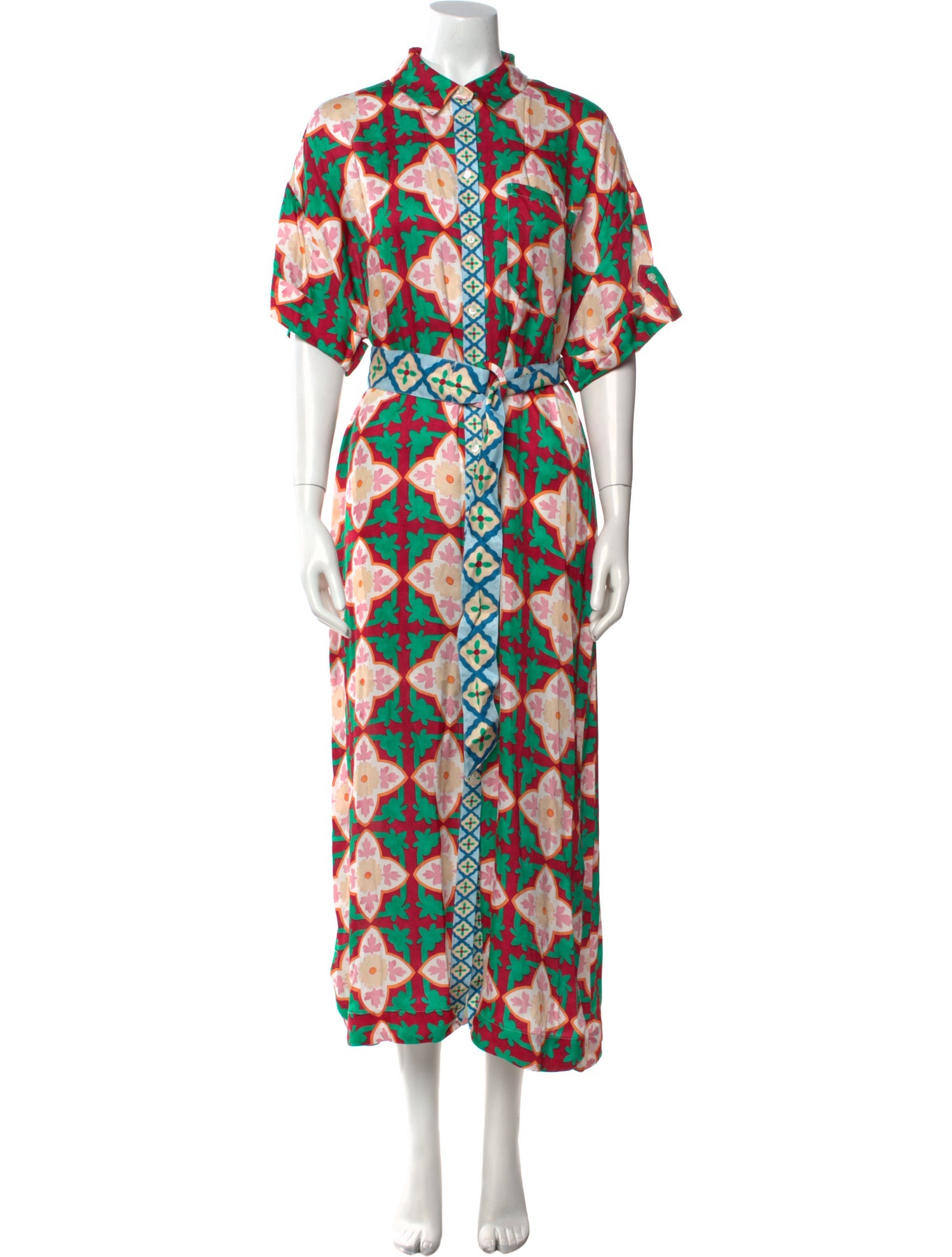 Sézane Printed Long Dress