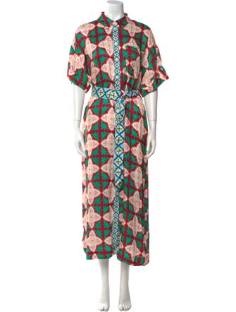 Sézane Printed Long Dress