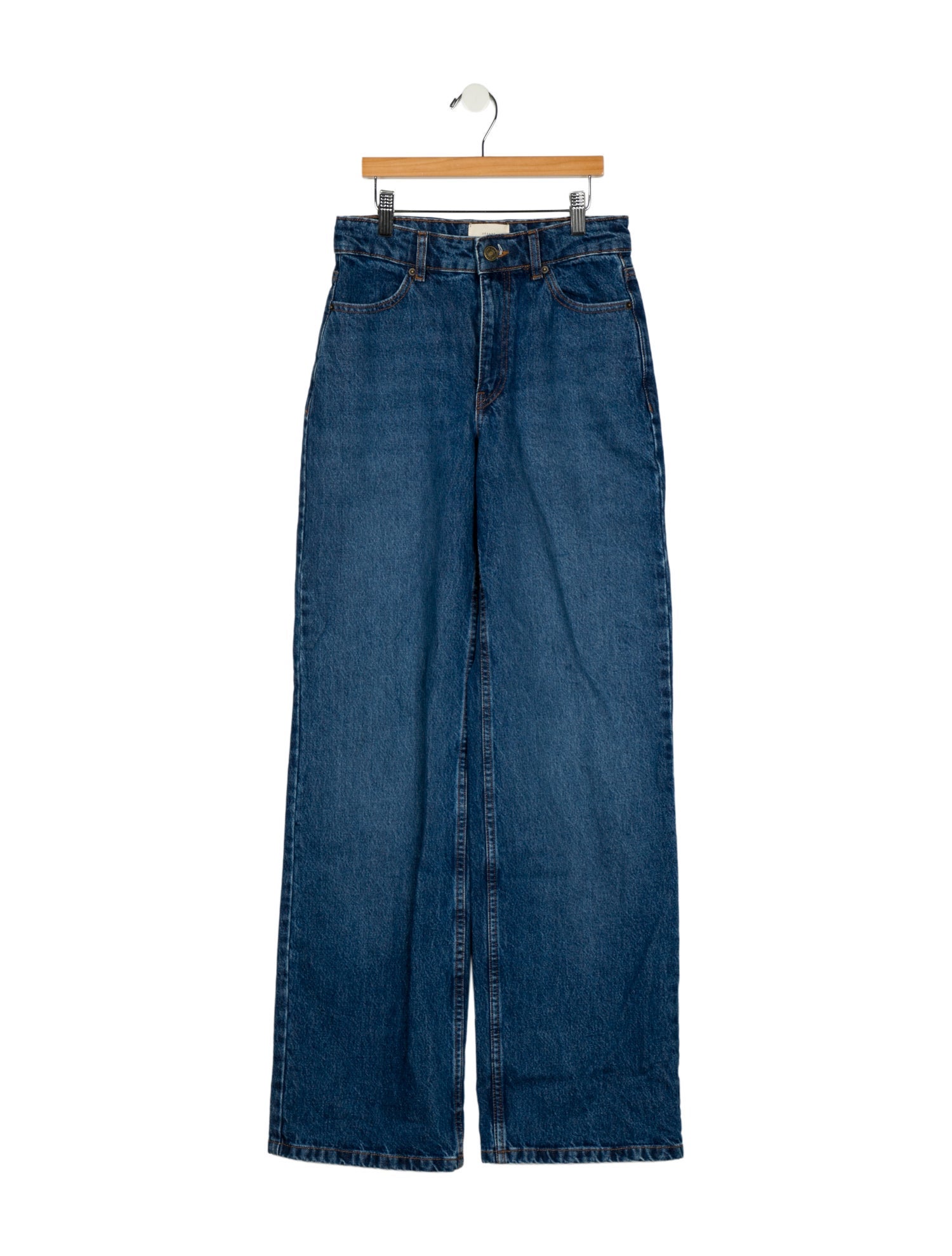 Sézane Mid-Rise Wide Leg Jeans