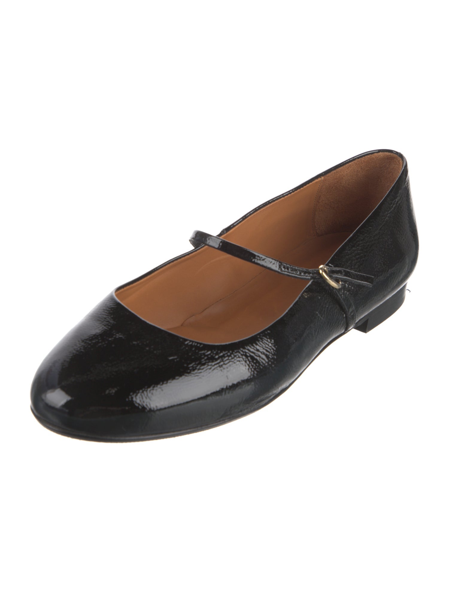 Sézane Patent Leather Mary Jane Flats