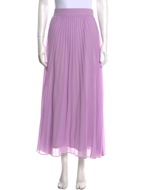 Sézane Pleated Accents Midi Length Skirt