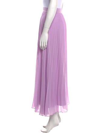 Sézane Pleated Accents Midi Length Skirt