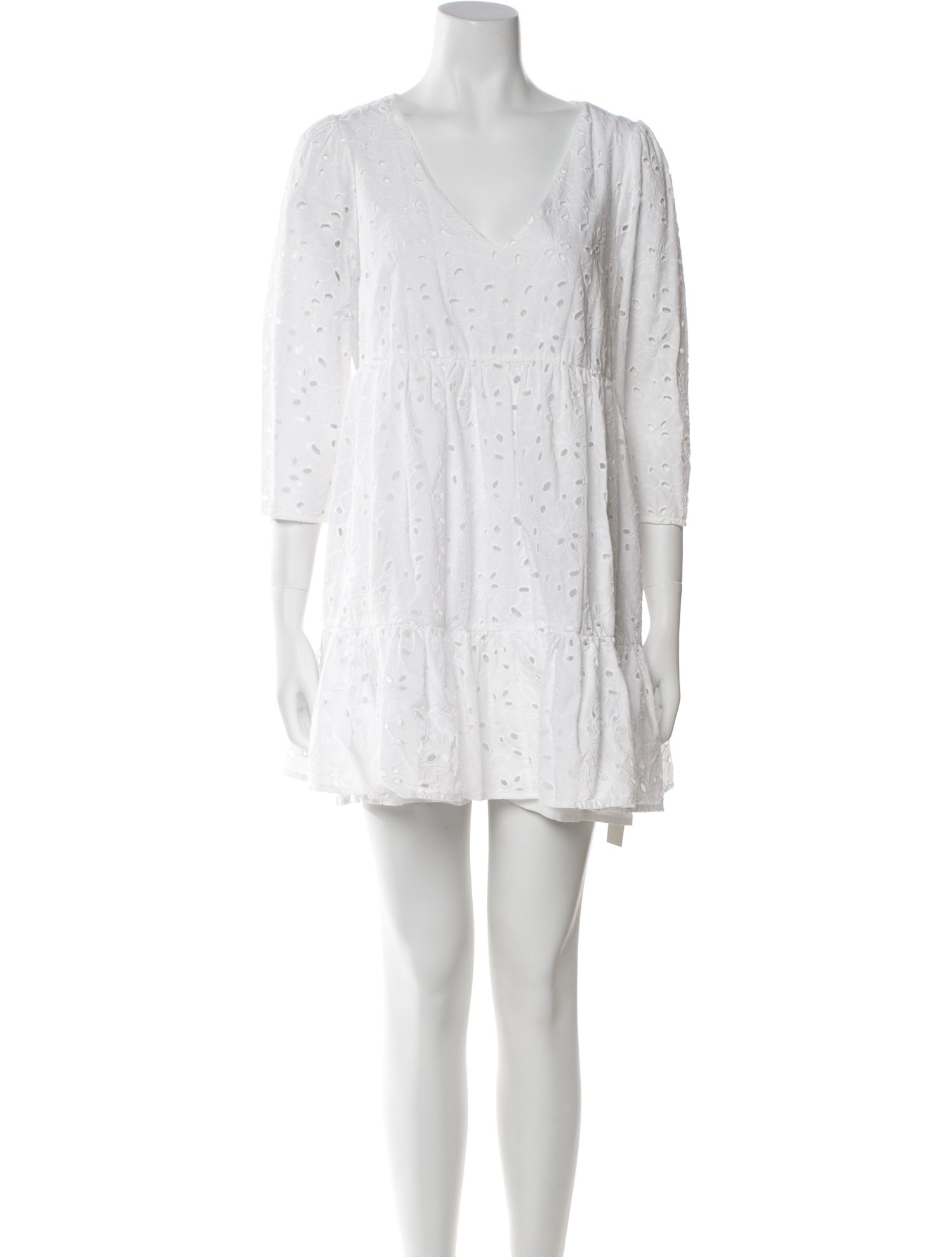 Sézane V-Neck Mini Dress