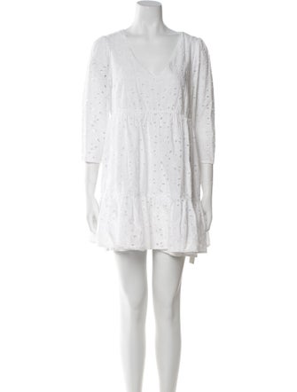 Sézane V-Neck Mini Dress