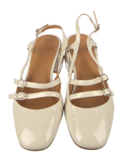 Sézane Patent Leather Slingback Pumps