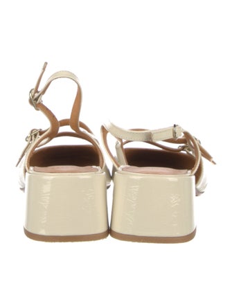 Sézane Patent Leather Slingback Pumps