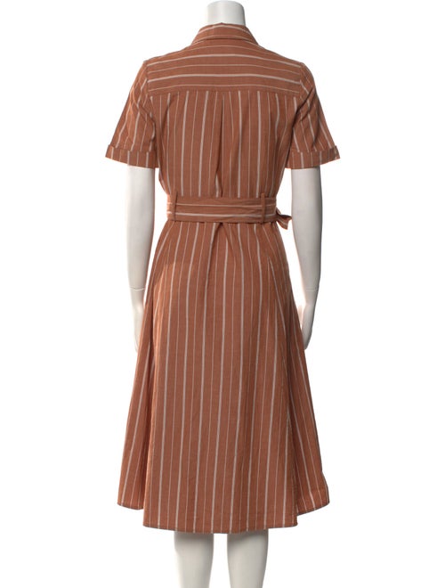 Sézane Striped Midi Length Dress