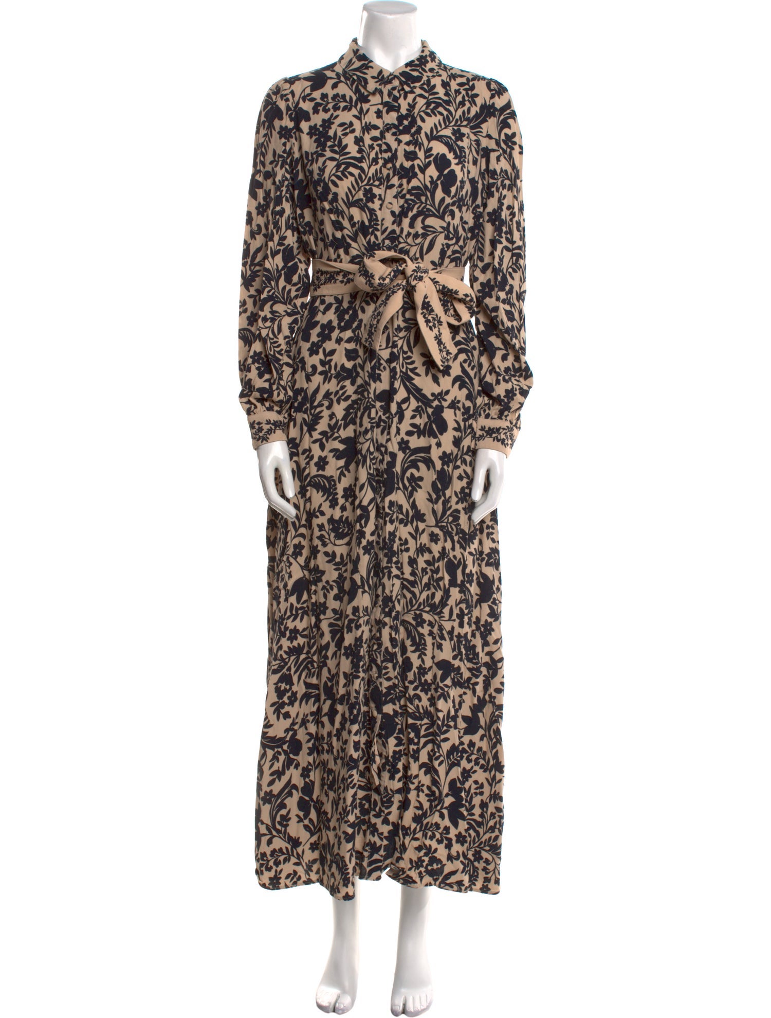 Sézane Printed Long Dress