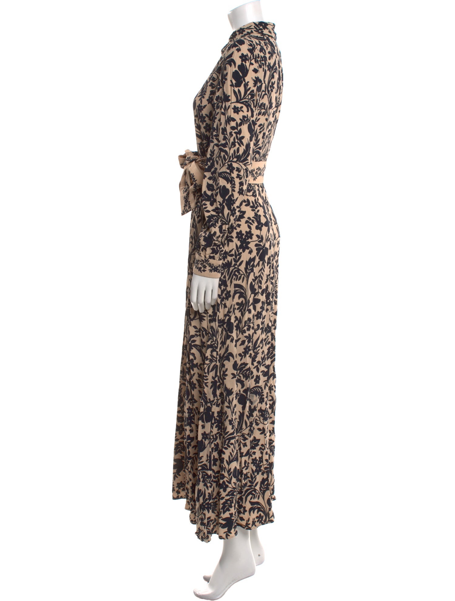 Sézane Printed Long Dress