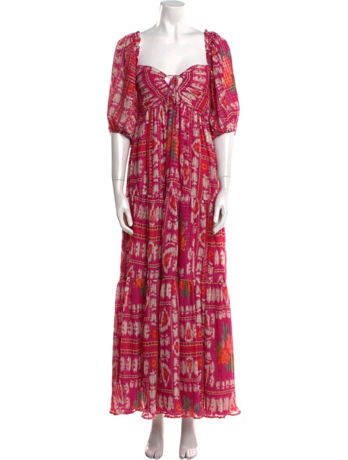 Sézane Printed Long Dress