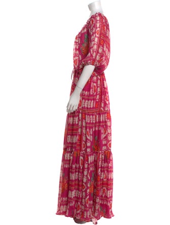 Sézane Printed Long Dress