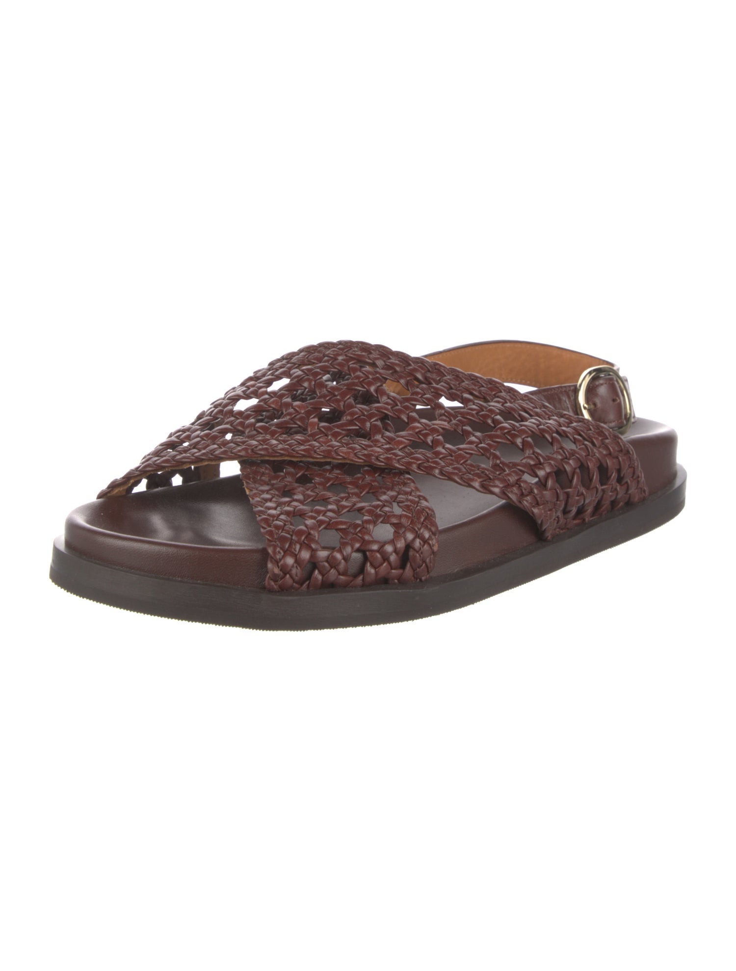 Sézane Leather Slingback Sandals