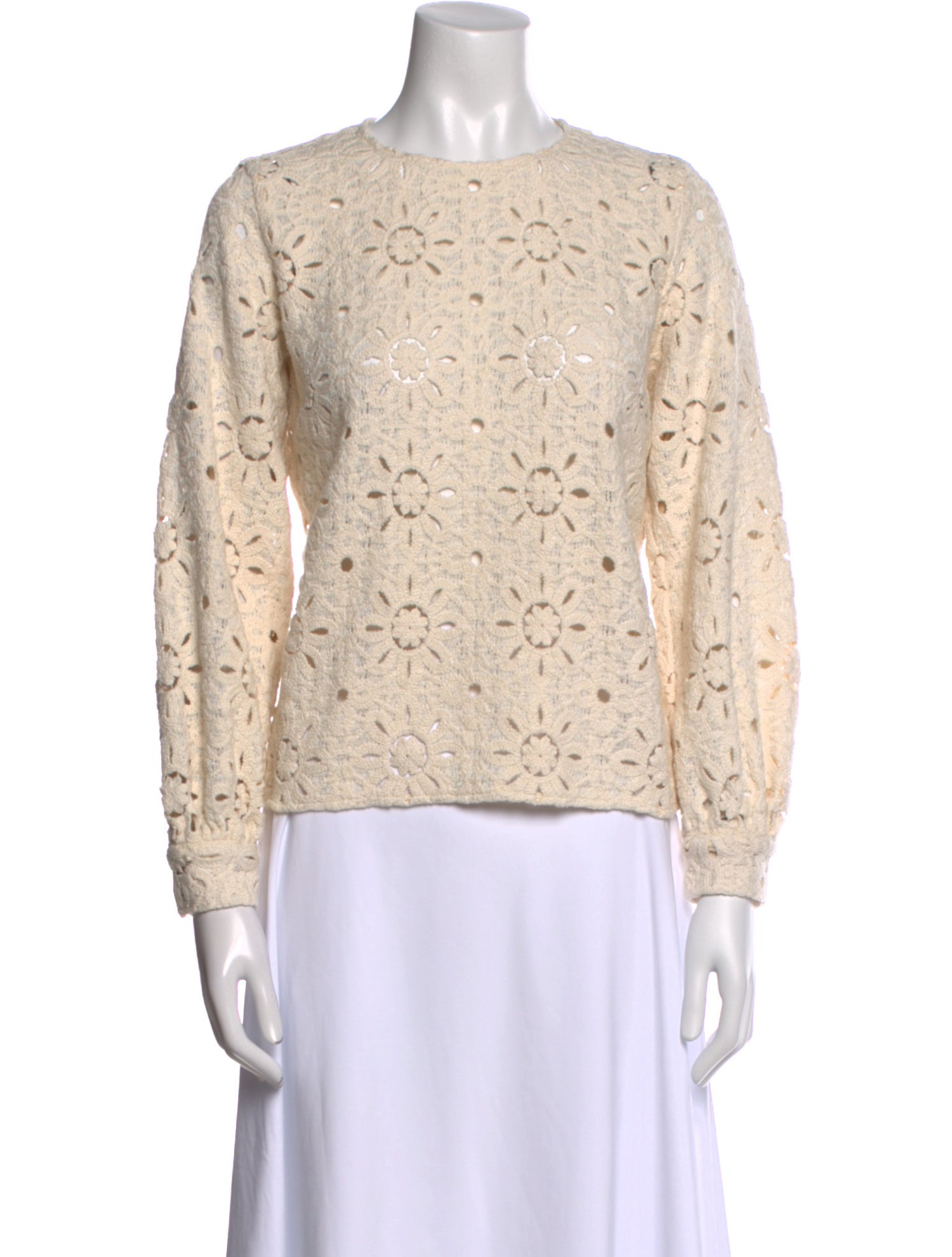 Sézane Crew Neck Long Sleeve Sweatshirt