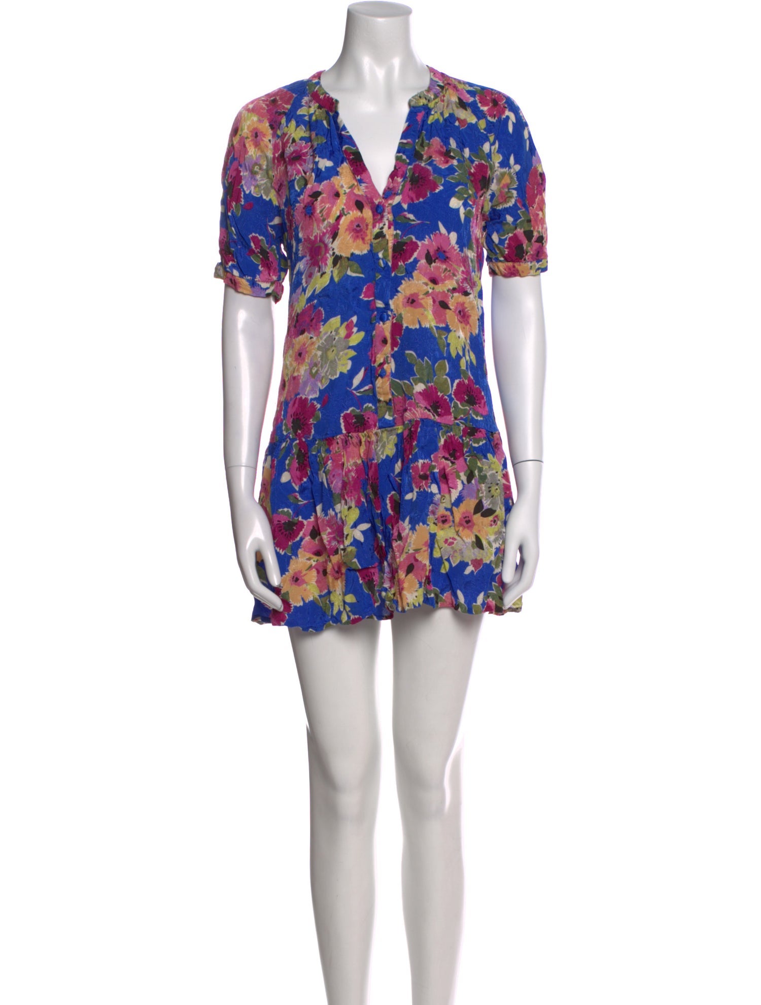 Sézane Floral Print Mini Dress