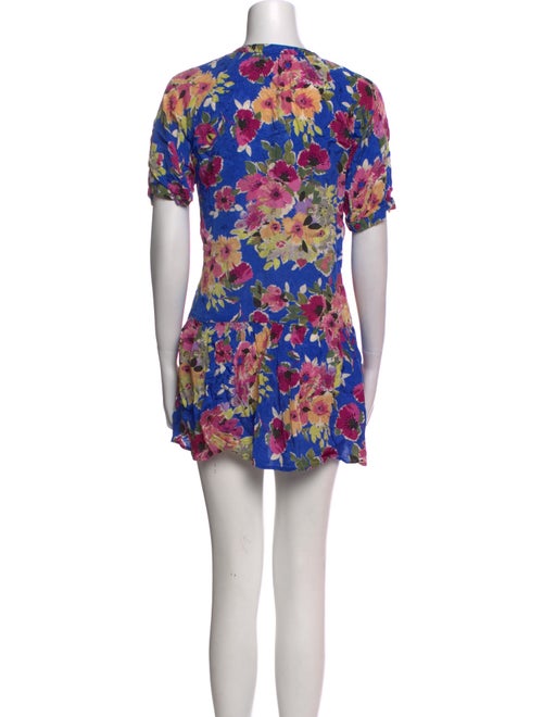Sézane Floral Print Mini Dress