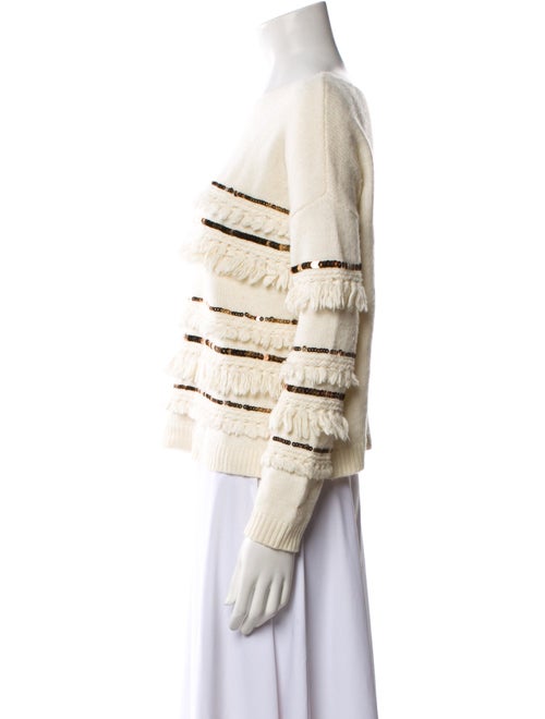 Sézane Striped Bateau Neckline Sweater