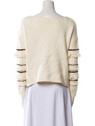 Sézane Striped Bateau Neckline Sweater