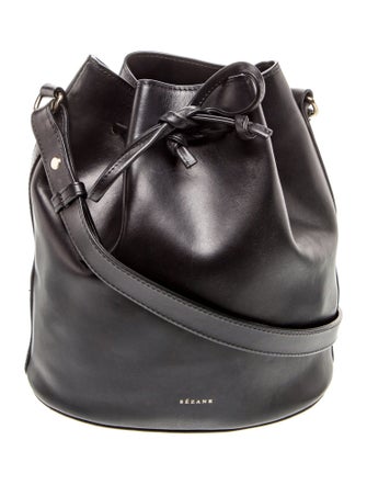 Sézane Leather Bucket Bag