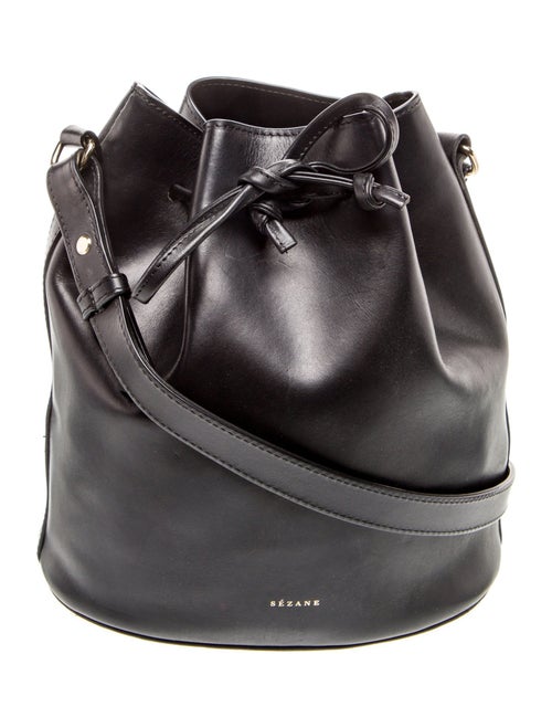 Sézane Leather Bucket Bag