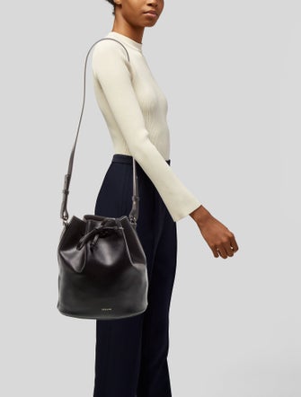 Sézane Leather Bucket Bag