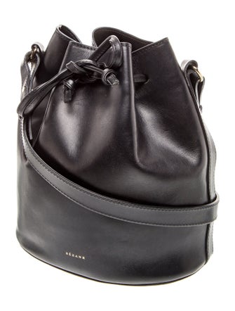 Sézane Leather Bucket Bag