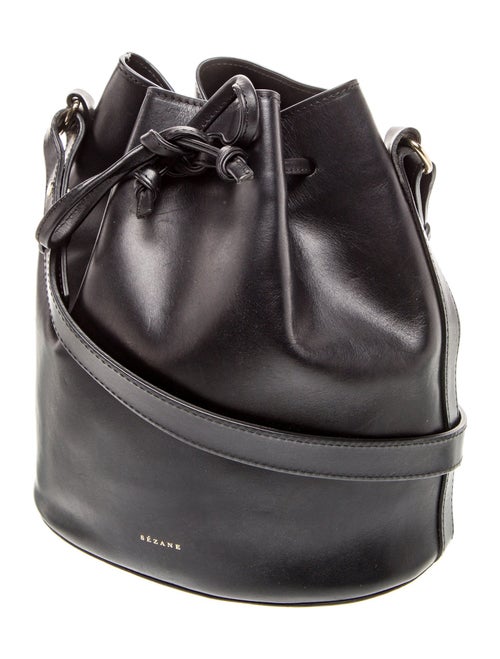 Sézane Leather Bucket Bag