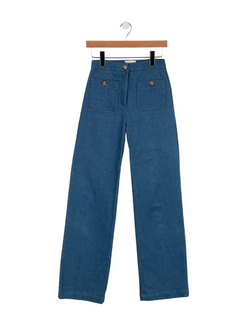 Sézane High-Rise Wide Leg Jeans