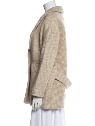 Sézane Wool Faux Fur Coat