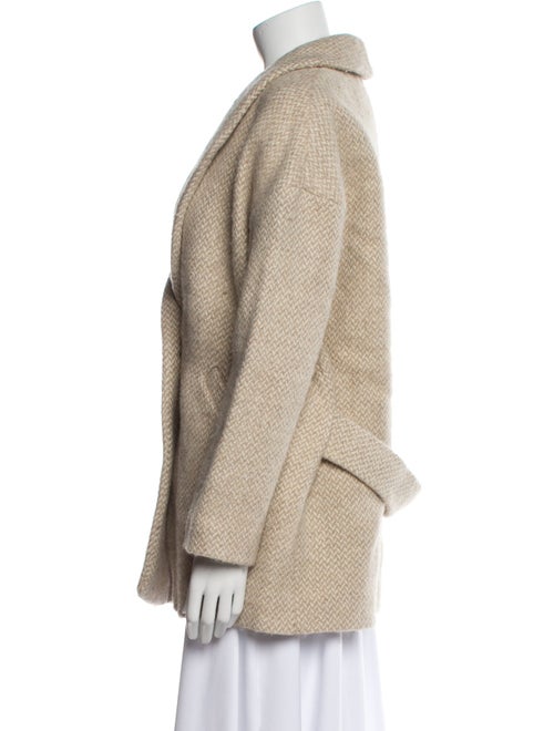 Sézane Wool Faux Fur Coat