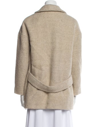 Sézane Wool Faux Fur Coat