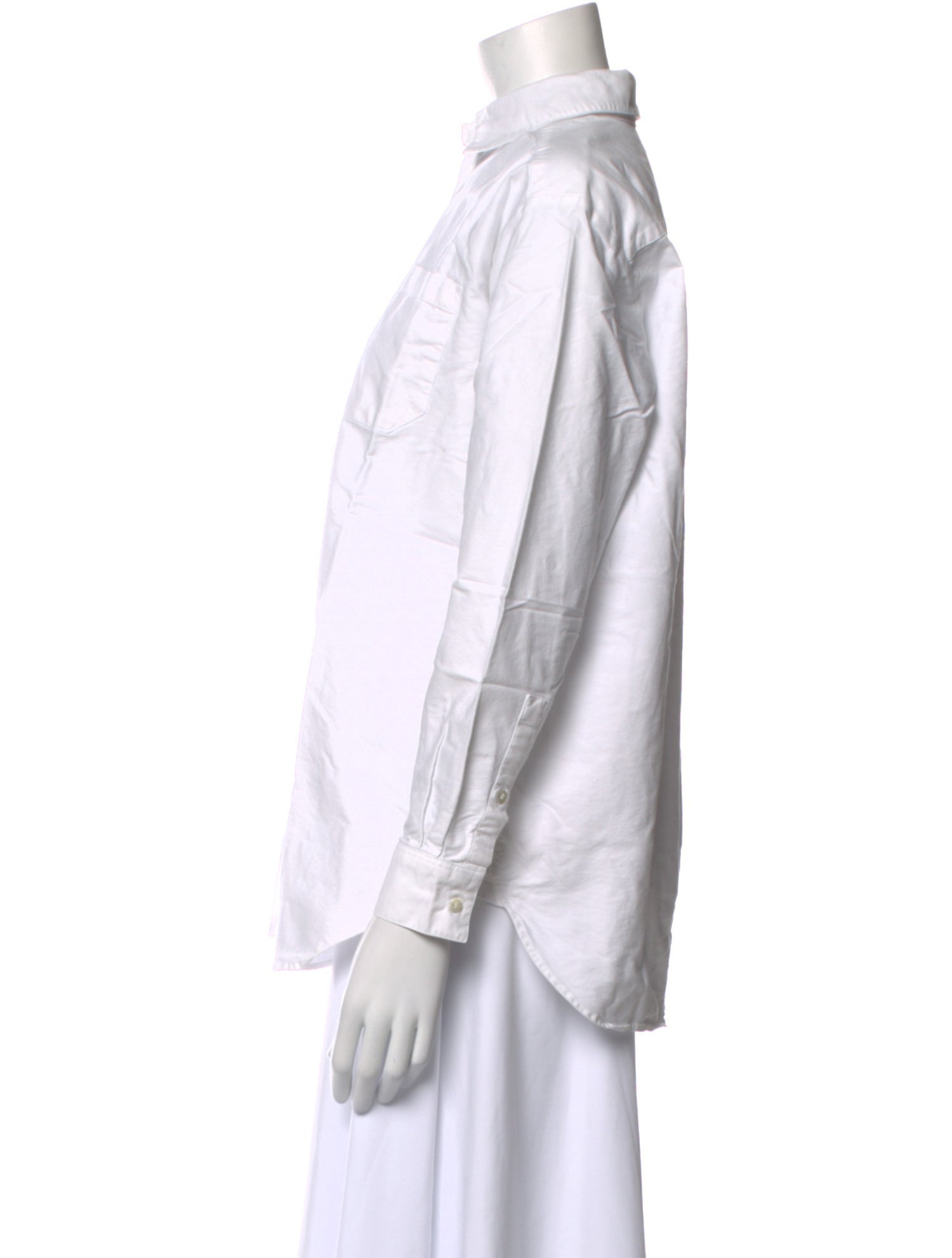 Sézane Long Sleeve Button-Up Top