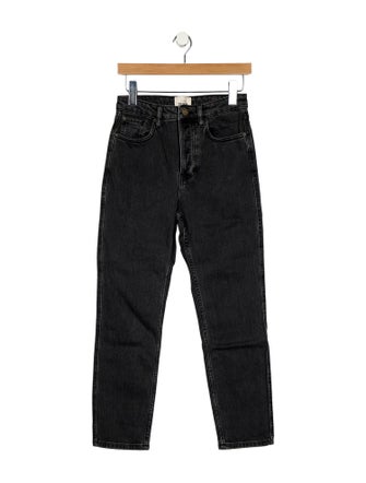 Sézane High-Rise Straight Leg Jeans