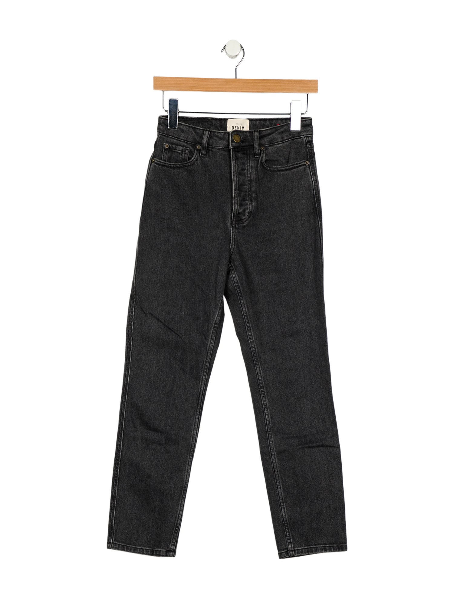 Sézane High-Rise Straight Leg Jeans