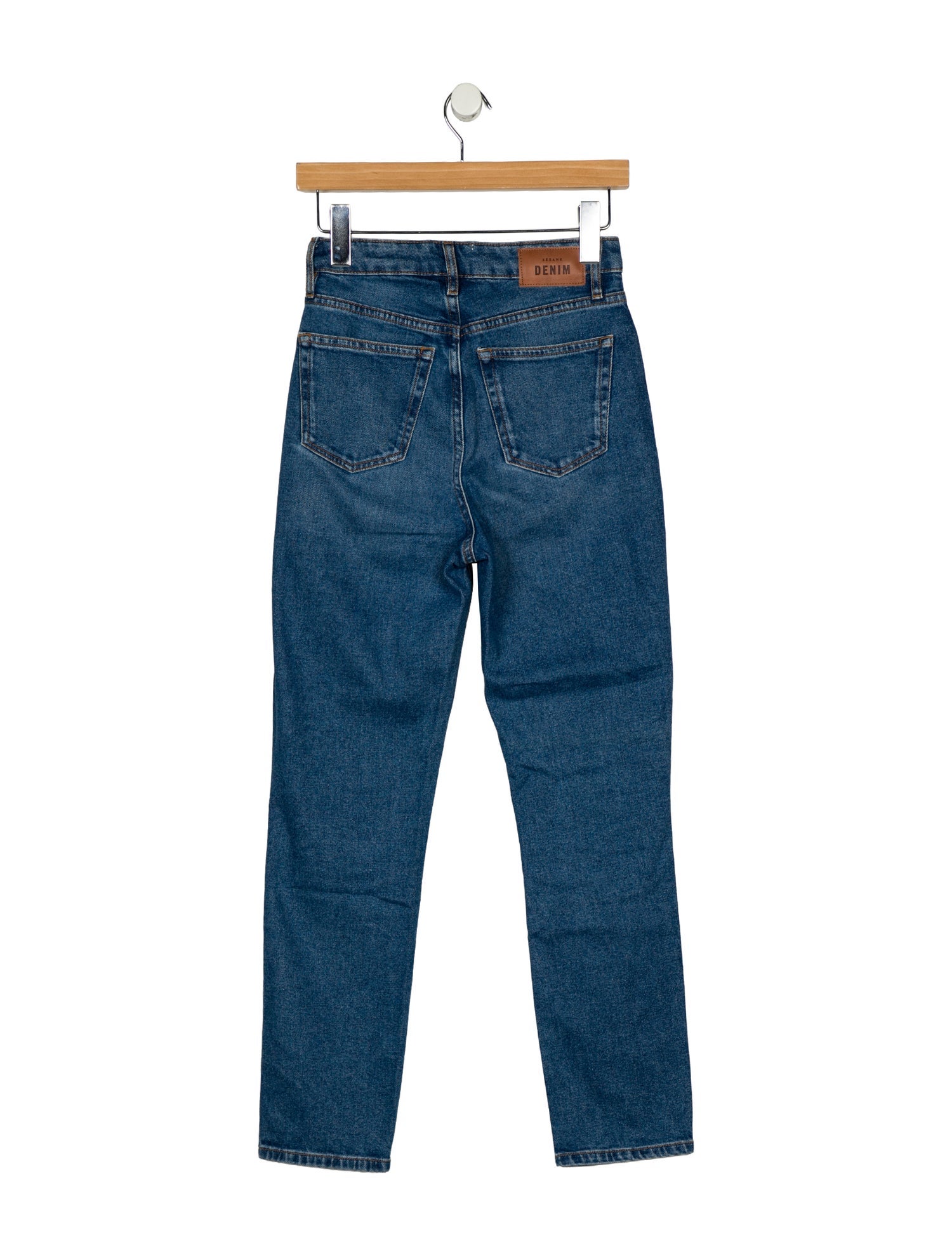 Sézane High-Rise Straight Leg Jeans
