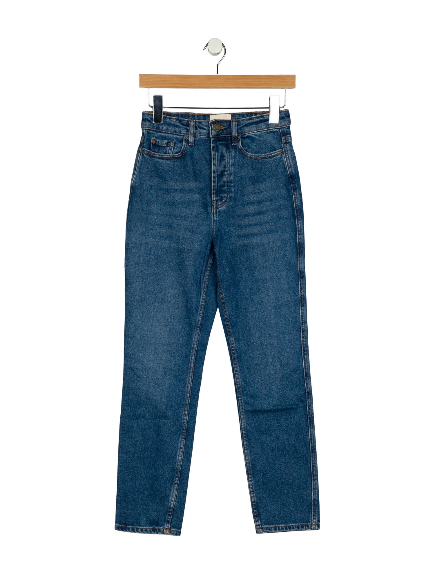 Sézane High-Rise Straight Leg Jeans