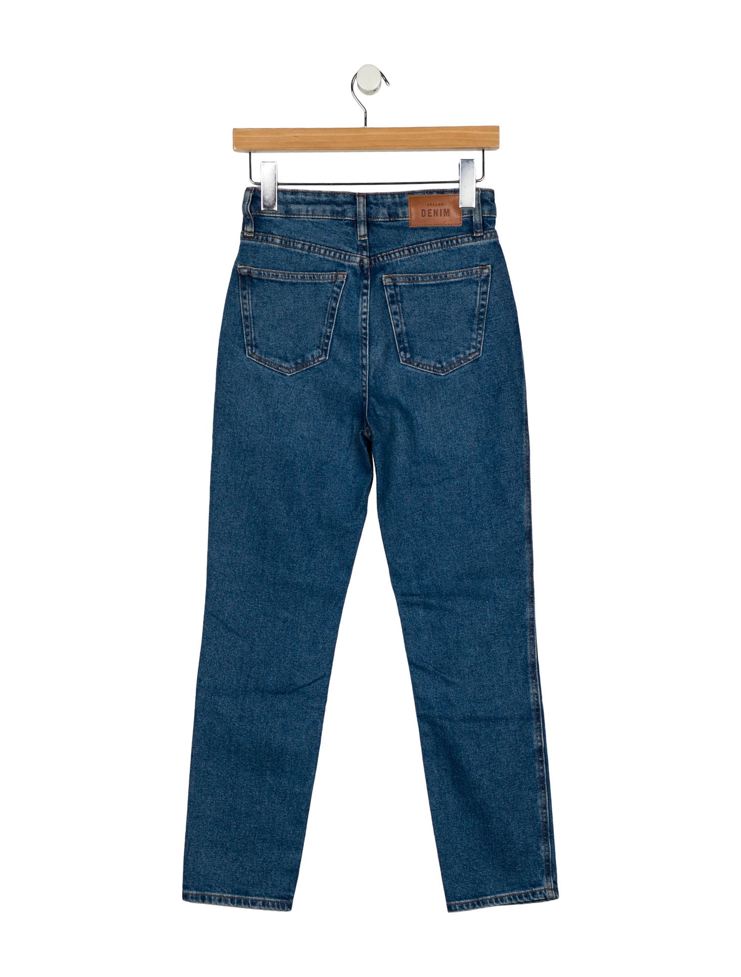 Sézane High-Rise Straight Leg Jeans