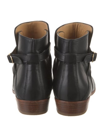 Sézane Leather Moto Boots