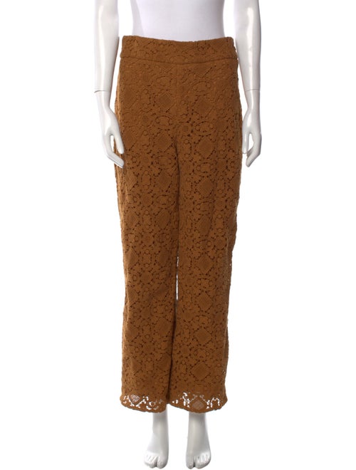 Sézane Lace Pattern Wide Leg Pants