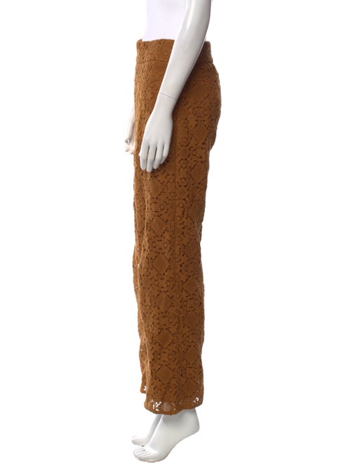 Sézane Lace Pattern Wide Leg Pants