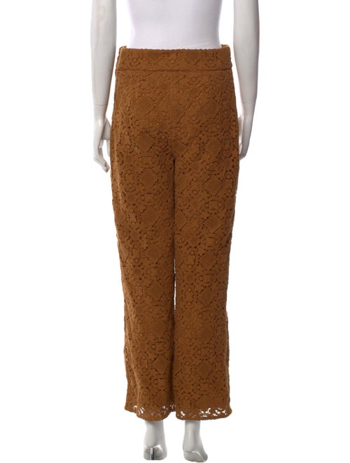 Sézane Lace Pattern Wide Leg Pants