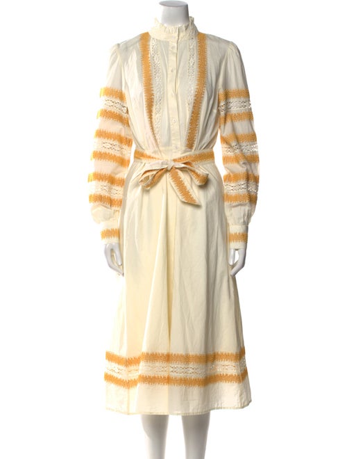 Sézane Mock Neck Long Dress